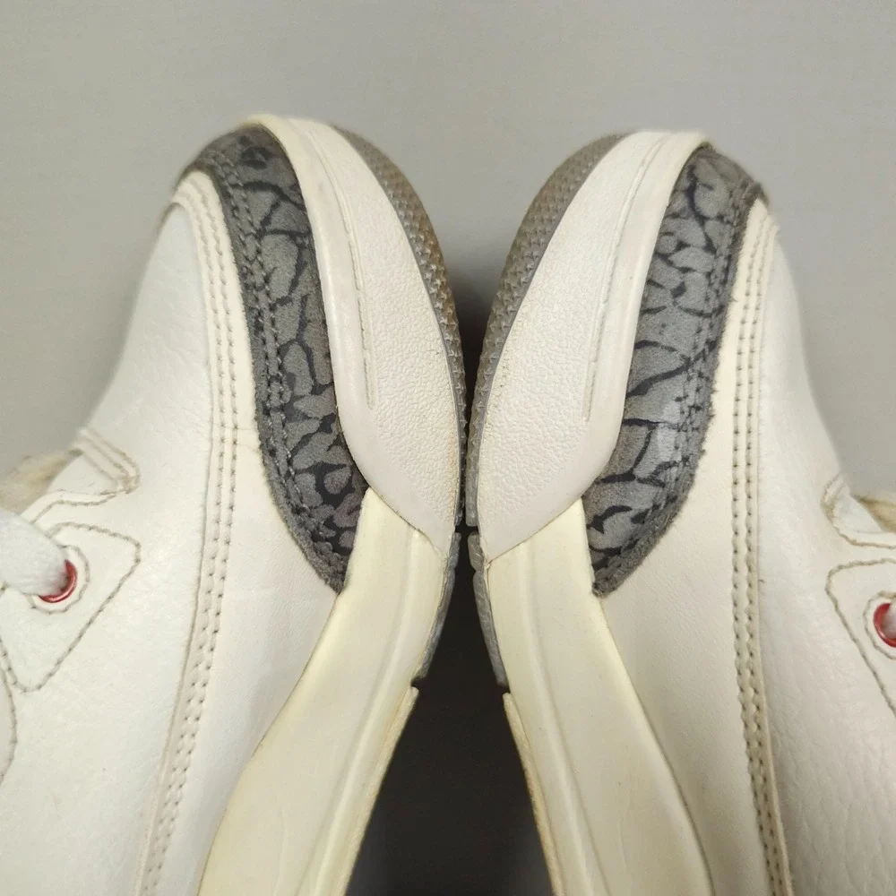 Nike Air Jordan 3 Retro Youth GS Size 1.5Y White Cement Reimagined
